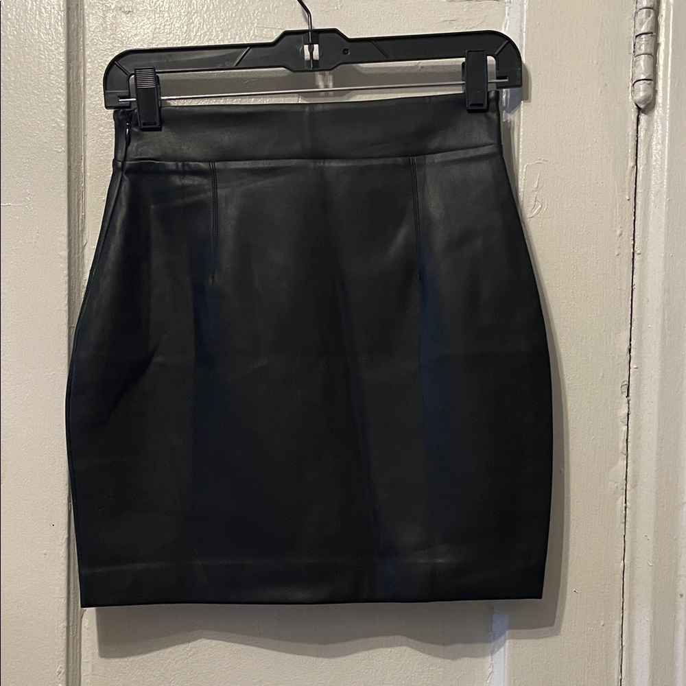 susana monaco Faux Leather Mini Pencil Skirt - Picture 2 of 7